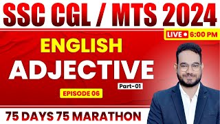 Adjective Class For SSC CGL 2024  English Classes for SSC CGL Exam 2024 SSC English By Krishna Sir [upl. by Htenay60]