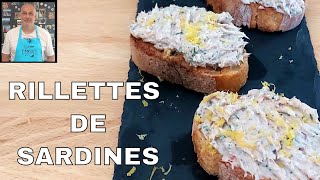 rillettes de sardines pour lapéro Recette facile et rapide [upl. by Israel]