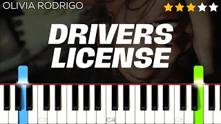 Olivia Rodrigo  drivers license  Piano Tutorial [upl. by Llirpa819]