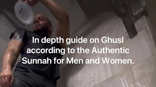 In depth step by step guide on Ghusl according to the Authentic Sunnah for Men and Women ghusl [upl. by Abigael]