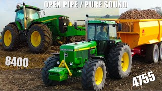 Open Pipe Sensation  JOHN DEERE 4755 amp 8400  Potato Harvest  Ploughing amp Drilling  Goense Farms [upl. by Iramaj]