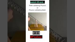 physics vs Maths science shorts viral [upl. by Ydnor578]