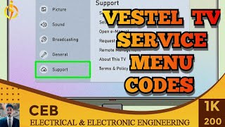 Vestel service menu code  vestel led tv factory setting [upl. by Dikmen413]