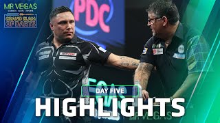 REVENGE OR REPEAT  Day Five Highlights  2023 Mr Vegas Grand Slam of Darts [upl. by Ingraham183]