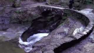 Incredible Devils Bathtub Old Mans Cave Trail Hocking Hills State Park Logan Ohio [upl. by Anyd610]