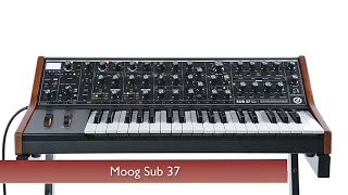 HandsOn Review Moog  Sub 37 Analog Synthesizer [upl. by Reede230]