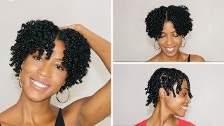 EASY DEFINED Braid Out Tutorial for Short Natural Hair [upl. by Nwahsem685]