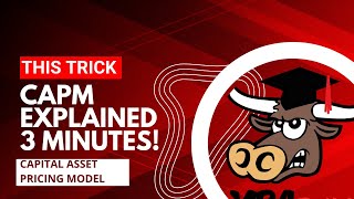 🔴 3 Minutes CAPM Finance and the Capital Asset Pricing Model Explained Quick Overview [upl. by Rame]