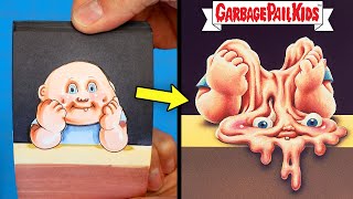 My Grossest Flipbooks Ever  Garbage Pail Kids 🤮 Part 2 [upl. by Ahsatniuq455]