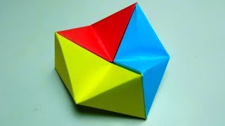 How to fold an Origami Moving Flexagon Origami [upl. by Atsahs753]