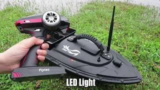 Flytec V500 RC fishing bait boat with latest fullscale controller20115 bait boat upgrade version [upl. by Sonitnatsnok]