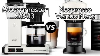 Moccamaster 53933 Vs Nespresso Vertuo Next  Which One Is Better specs Comparison [upl. by Hamer]