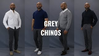 How To Wear Grey Chinos [upl. by Zinck]