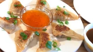 How to make Potstickers  pork dumplings [upl. by Gerianne]