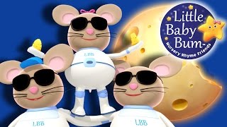 Three Blind Mice  Nursery Rhymes for Babies by LittleBabyBum  ABCs and 123s [upl. by Enylodnewg]