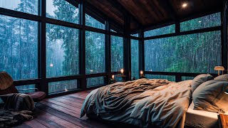 Sounds Rain and Thunder on Window ⛈ Natural Rain Sounds for Sleep Quickly Relax Improve Insomnia [upl. by Idhem447]