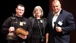 Si Sweeney receives Oscar Heidenstam Trophy at NABBA Universe 2016 [upl. by Anha]