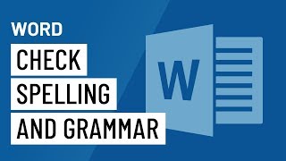 Word 2016 Check Spelling and Grammar [upl. by Acissej]