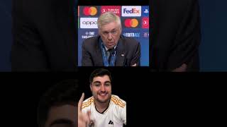 La REACCIÓN de ANCELOTTI cuando le PREGUNTAN por la PRÓXIMA CHAMPIONS futbol realmadrid ancelotti [upl. by Aramen]