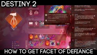 How To Get the Facet of Defiance  Prismatic Fragments  DESTINY 2 [upl. by Preiser]