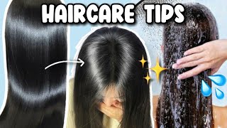 HOW TO GET HEALTHY HAIR AT HOME  Hair Care Routine for Healthy amp Beautiful Hair ✨ [upl. by Ewnihc]