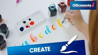 How to write the alphabet with calligraphy lettering [upl. by Buttaro]