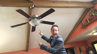 How to Install a Ceiling Fan [upl. by Llenrup]