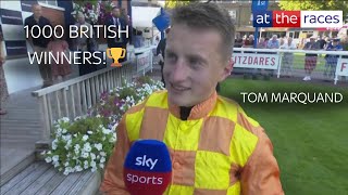 quotIm extremely fortunatequot  1000 British winners for TOM MARQUAND 🙌 [upl. by Katuscha]