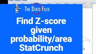 531 Using StatCrunch to find Zscores when given an area or probability [upl. by Delora28]