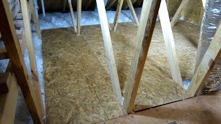 HOW TO CREATE STORAGE SPACE IN YOUR ATTIC PART 2 EASY DIY [upl. by Adidnere576]