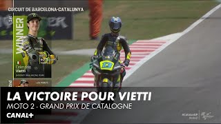 La victoire pour Vietti  Grand Prix de Catalogne  Moto 2 [upl. by Alodie208]