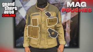 How To Merge Pouches On Any Outfit In GTA 5 Online 152 Mag Pouches Glitch [upl. by Aydni]