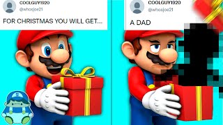 Mario opens Christmas Presents sent by YOU [upl. by Notserc]