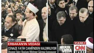 Necmettin Erbakanin Cenaze Töreni Fatih Cami [upl. by Niltiak]