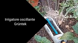 Irrigatore oscillante Gruntek per prati e aiuole [upl. by Ylas]