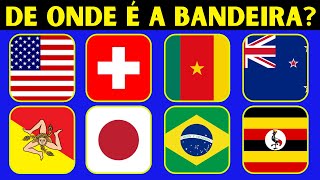 Adivinhe as BANDEIRAS 🚩 De qual País é a Bandeira 50 Bandeiras para Testar seus Conhecimentos [upl. by Raimondo]