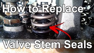 How to Replace Valve Stem Seals Without Removing the Cylinder Head  Tech Tip 09 [upl. by Wilfrid]