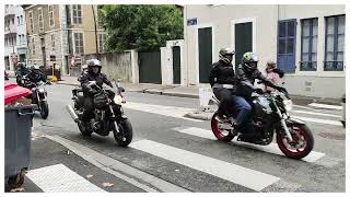 Rassemblement de motards pour contester le contrôle technique  PAU 64 25112023 [upl. by Acnairb468]