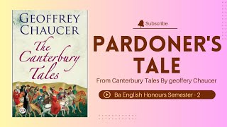 PARDONERS TALES BY GEOFFREY CHAUCER FROM CANTERBURY TALES [upl. by Okkin]