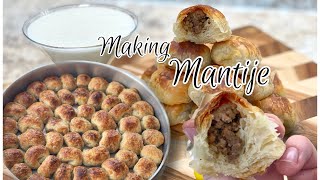 Manti Recipe Making Mantije with Meat [upl. by Ativoj]