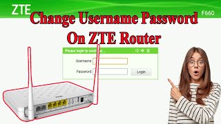 How to Change Username and Password WiFi on ZTE Router [upl. by Conti]