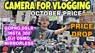 CAMERA PRICE DROP for OCTOBER MIRRORLESSDSLRINSTA 360GOPRODJI OSMOlegit sa Greenhills [upl. by Akenn]