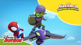 🤣 Gaz de râs  Păienjenelul Marvel și prietenii lui uimitori  Disney Junior România [upl. by Nappie]