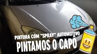 PINTANDO O CARRO COM SPRAY  PARTE II  CAPÔ [upl. by Aydne]