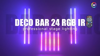 Light4Me Deco Bar 24 RGB IR – listwa LED profesjonalne oświetlenie i efekty sceniczne [upl. by Ennire]