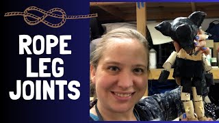 How to make leg rope joints for a marionette puppet [upl. by Kitarp115]