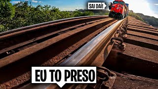 O TREM PASSOU EM CIMA DA GENTE… [upl. by Nerual]