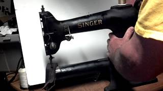 Rare Antique 1934 Industrial Singer 1192 Leather Walking Foot Sewing Machine AD682421 [upl. by Batruk115]