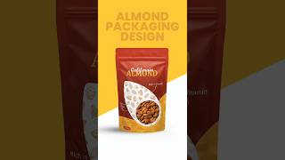 Almond Packaging Design In Adobe Illustrator packagedesign shorts adobeillustrator [upl. by Menides]