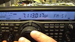 Yaesu FT847 evaluación en Laboratorio [upl. by Ahsikyt52]